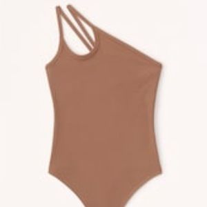 NWT Brown One shoulder bodysuit
